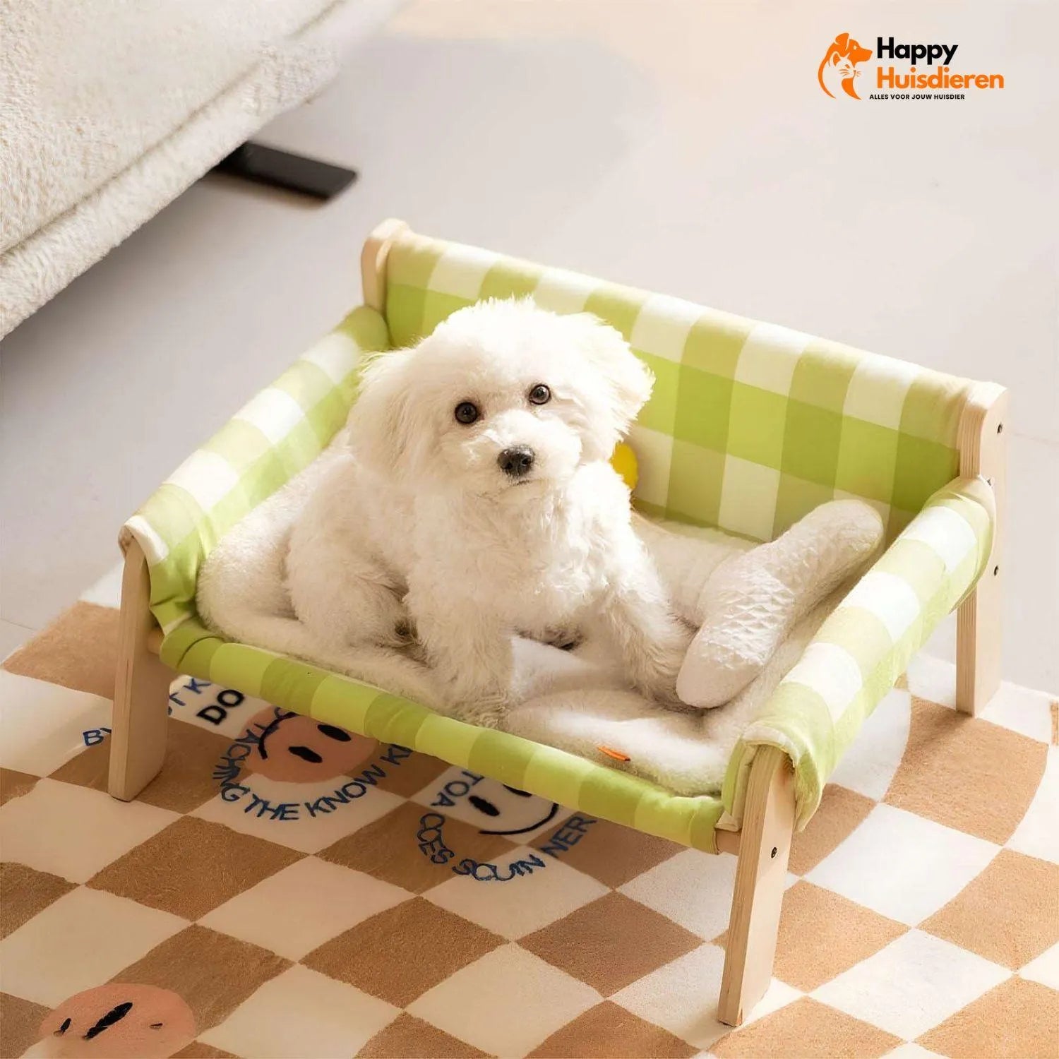 WoodyRest Bench | Luxe Geruite Bank voor Katten en Kleine Honden
