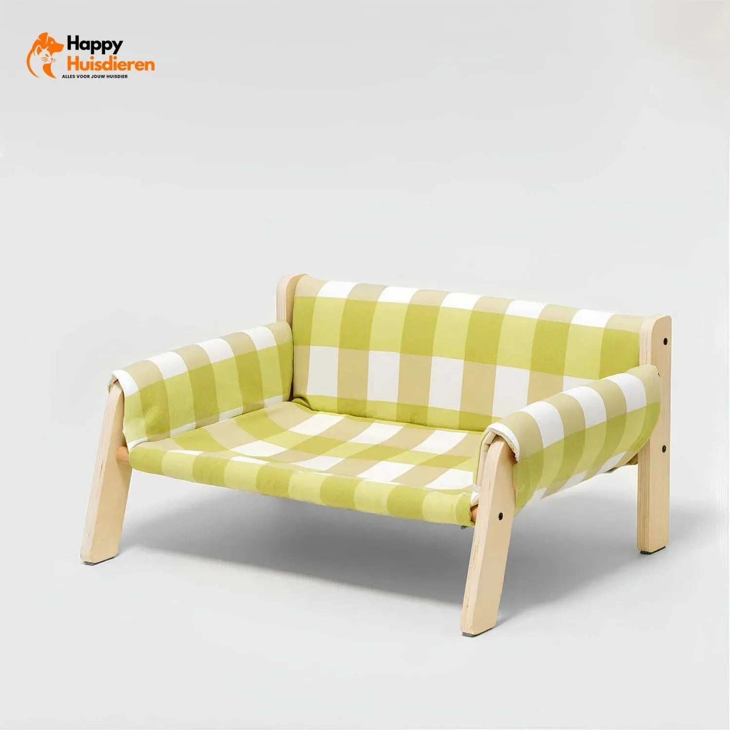 WoodyRest Bench | Luxe Geruite Bank voor Katten en Kleine Honden