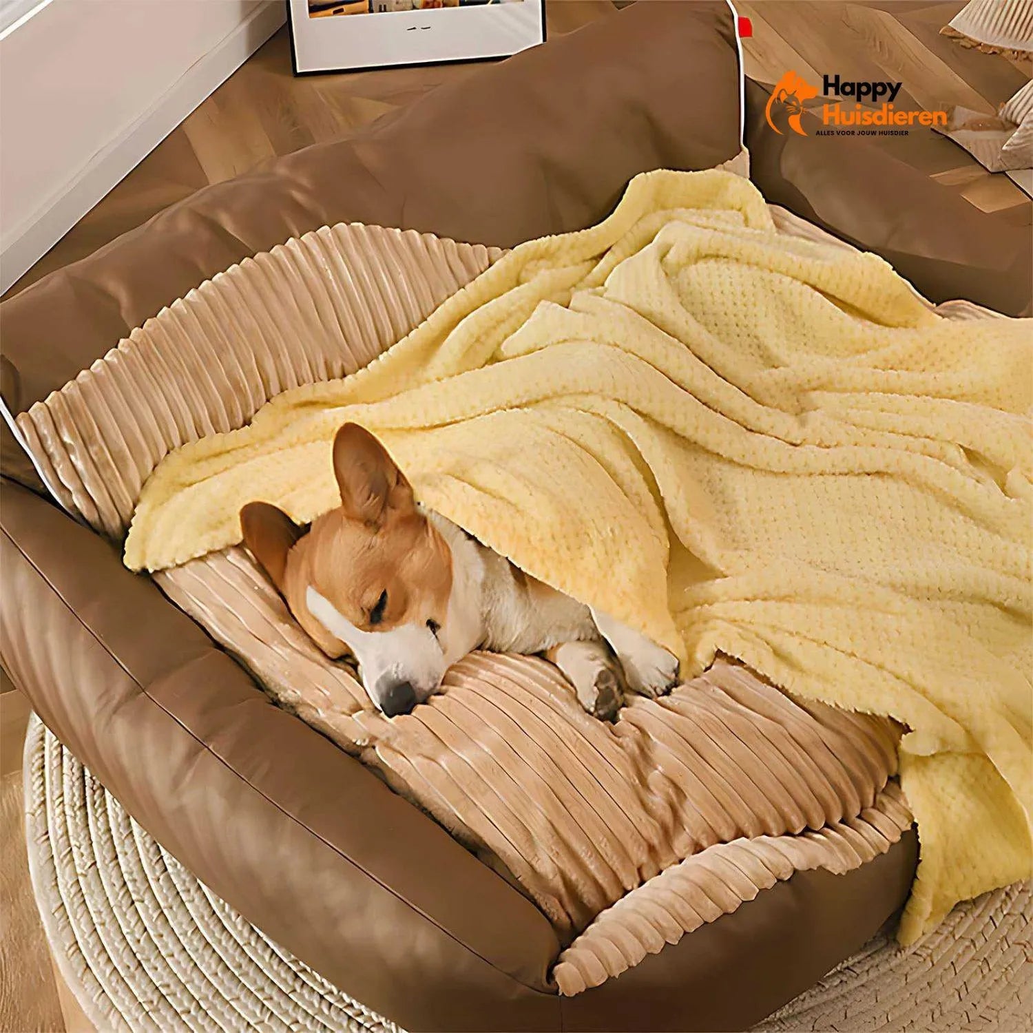 WoofHaven Lounge | All-Seizoen Bed voor Comfort en Ondersteuning