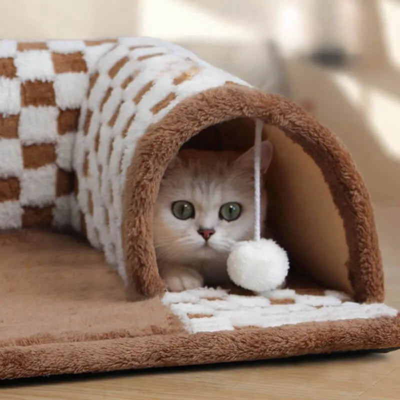 Yumi | Pluche kattentunnel voor spelen en rust