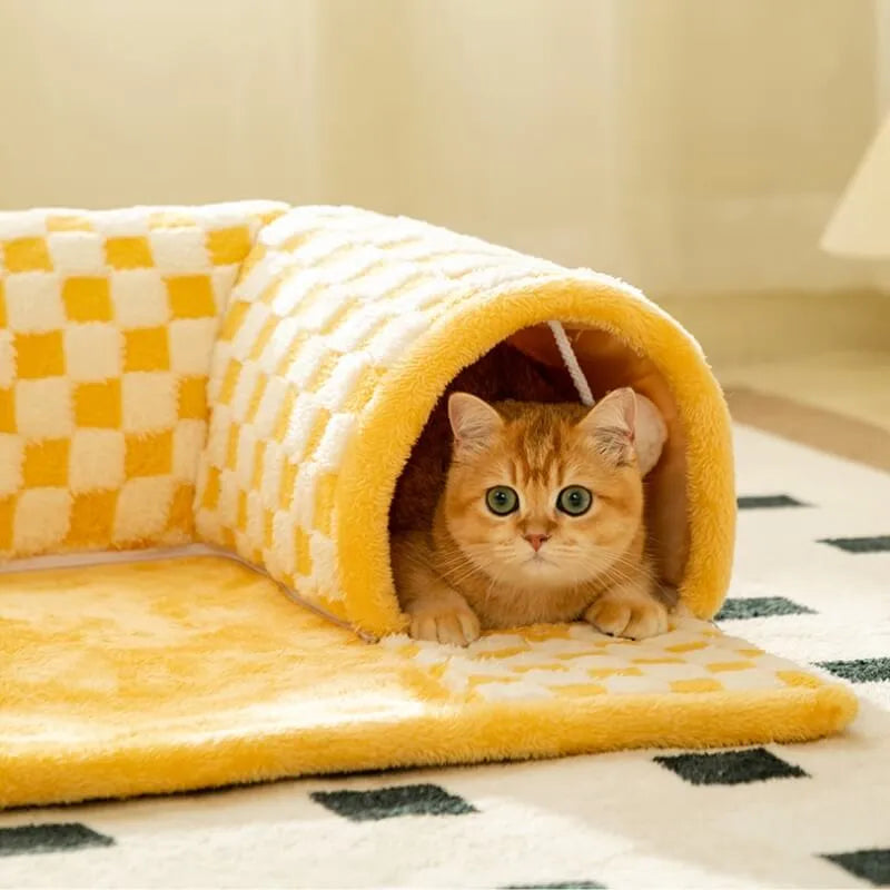 Yumi | Pluche kattentunnel voor spelen en rust