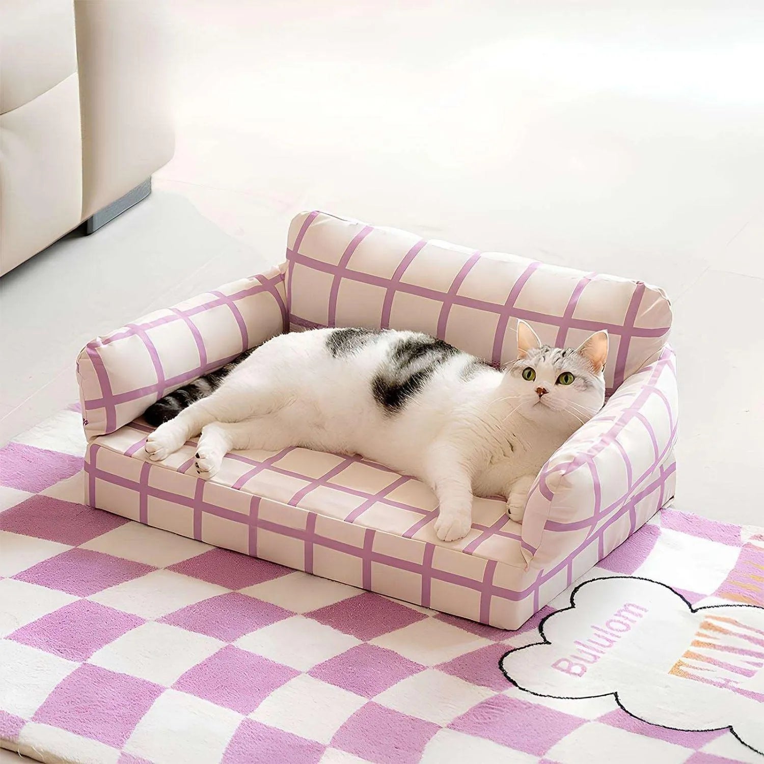 ZomerBries Sofa | Verkoelende Waterbestendige Honden- en Kattenbank met Gestreept Ontwerp