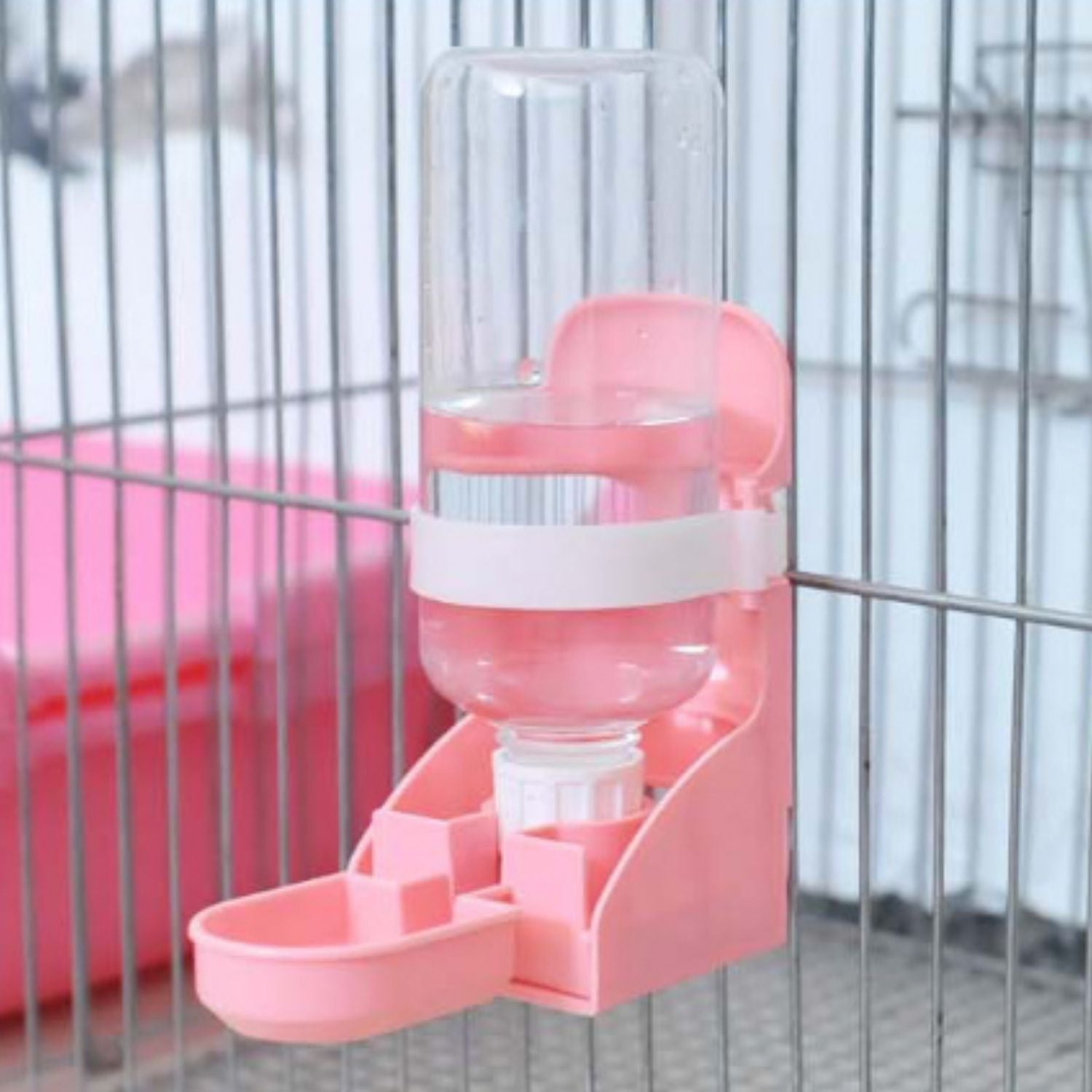 Transparante waterdispenser van 350ml voor knaagdieren