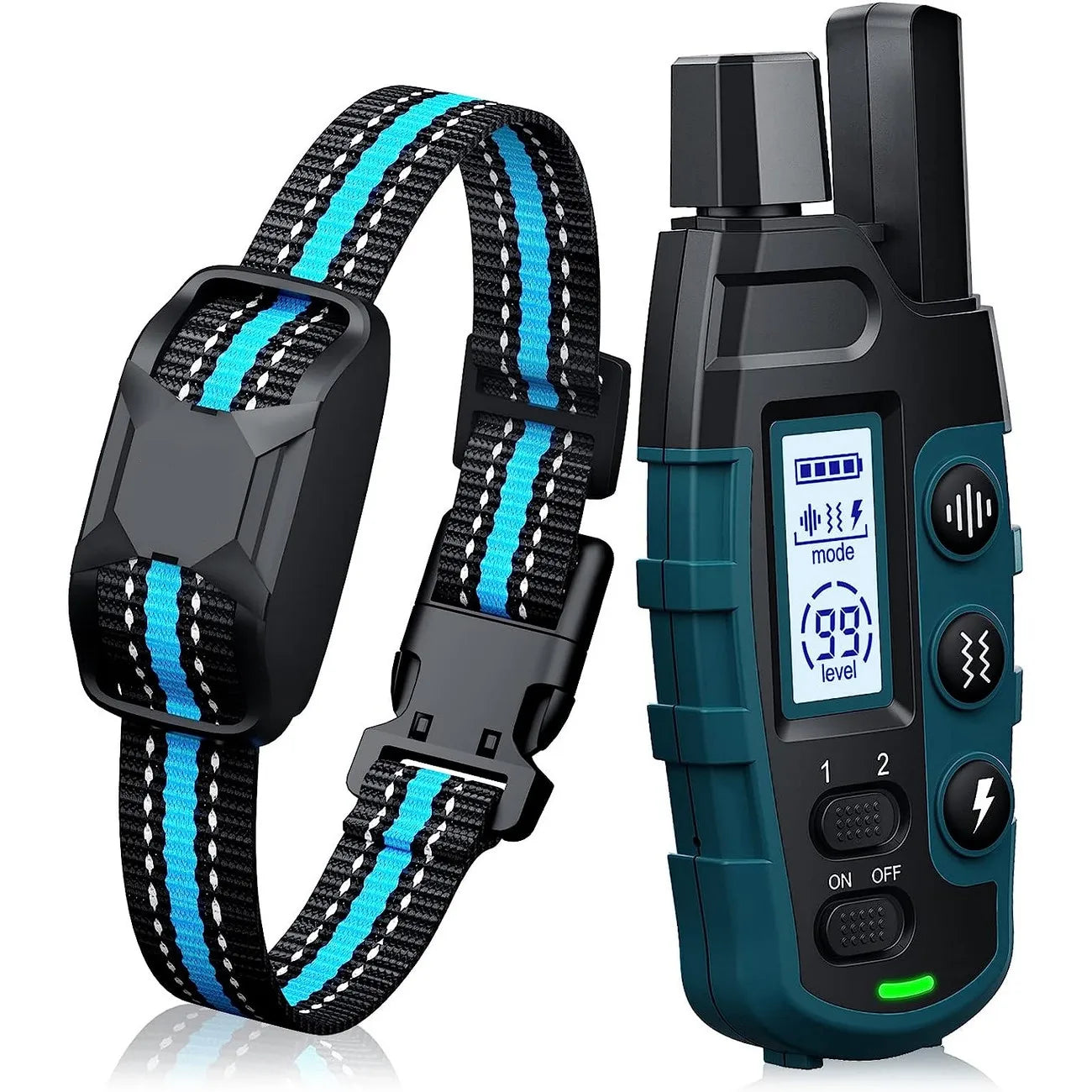 Honden trainingshalsband met afstandsbediening, opvulbaar en waterdicht