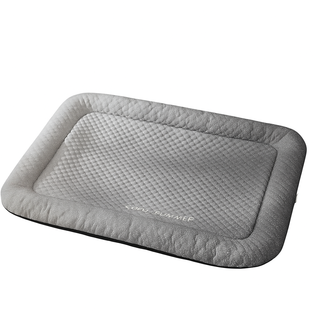 Verfrissend hondenbed met ijssatijn, perfect voor de zomerhitte