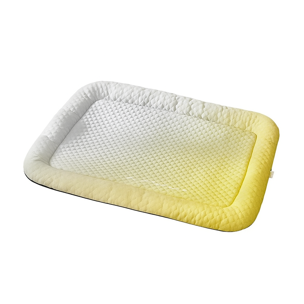 Verfrissend hondenbed met ijssatijn, perfect voor de zomerhitte