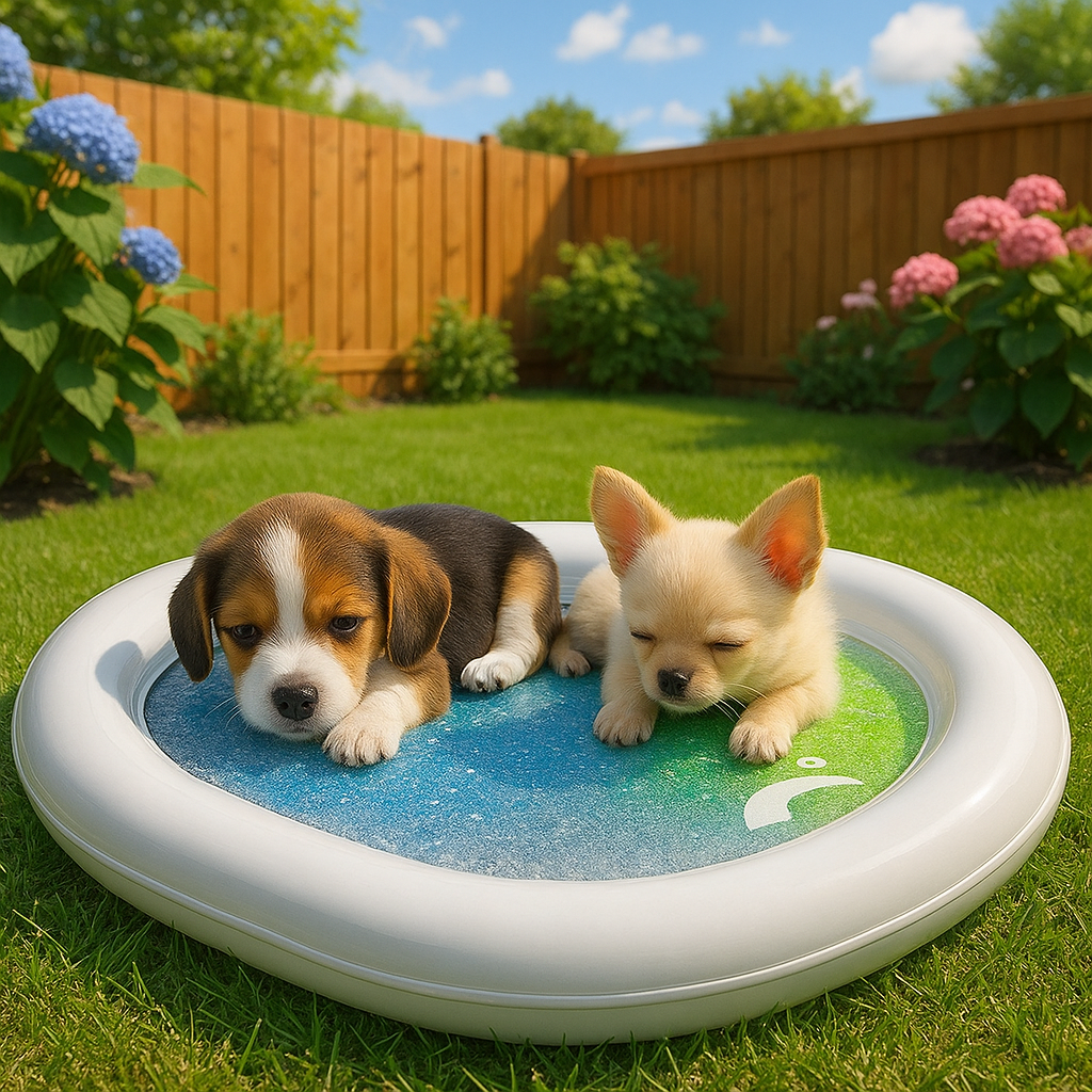 Verkoelend gel hondenbed voor verkoeling op warme zomerdagen voor honden