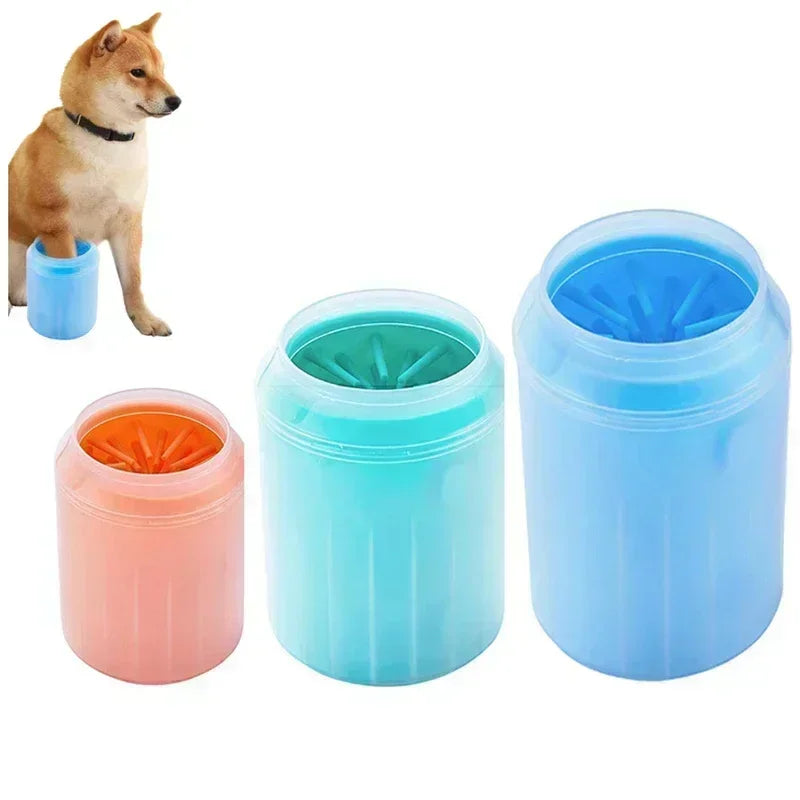 Zachte siliconen reinigingscup voor pootjes van honden en katten, gemakkelijke reiniging