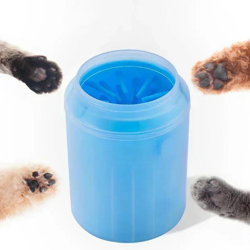 Zachte siliconen reinigingscup voor pootjes van honden en katten, gemakkelijke reiniging