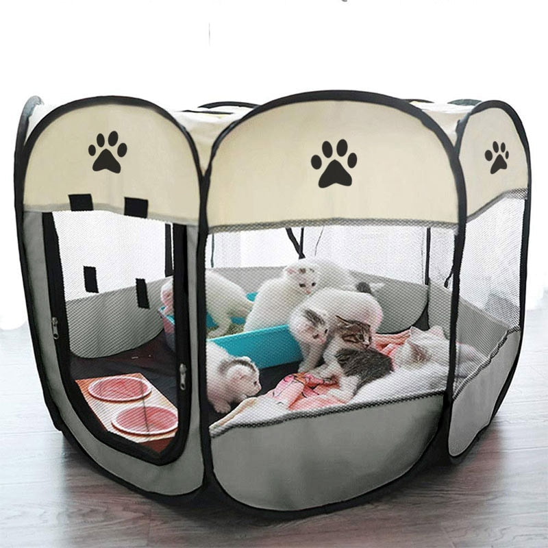 Draagbare dome voor katten, ideaal voor ontspanning en vrije tijd.