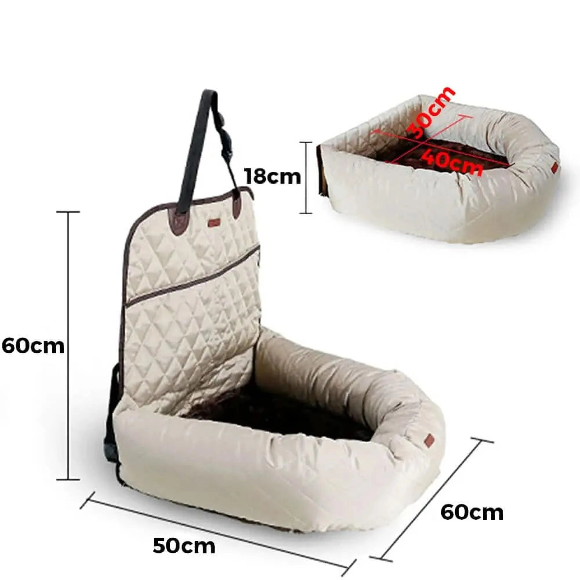 RoadTrip Rover Nest | Veilig Auto Hondenzitje & Comfortabel Bed