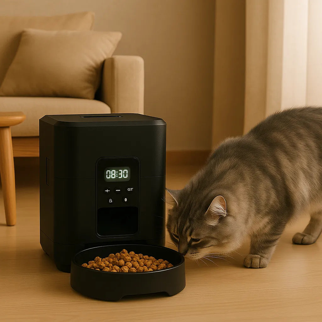 Automatische voerbak voor het gemakkelijk voeden van huisdieren