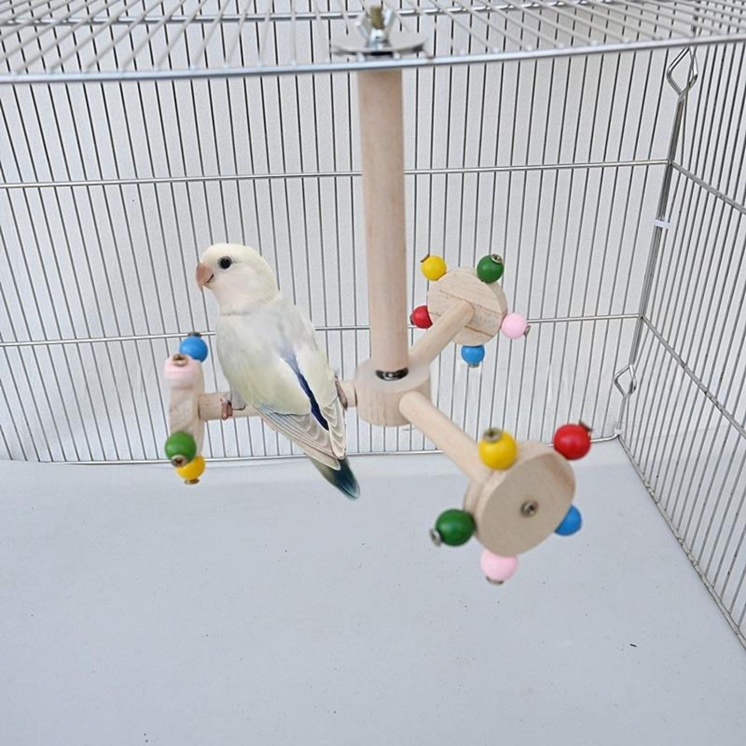 Draaiend speelgoed voor vogels, biedt stimulatie en speelplezier