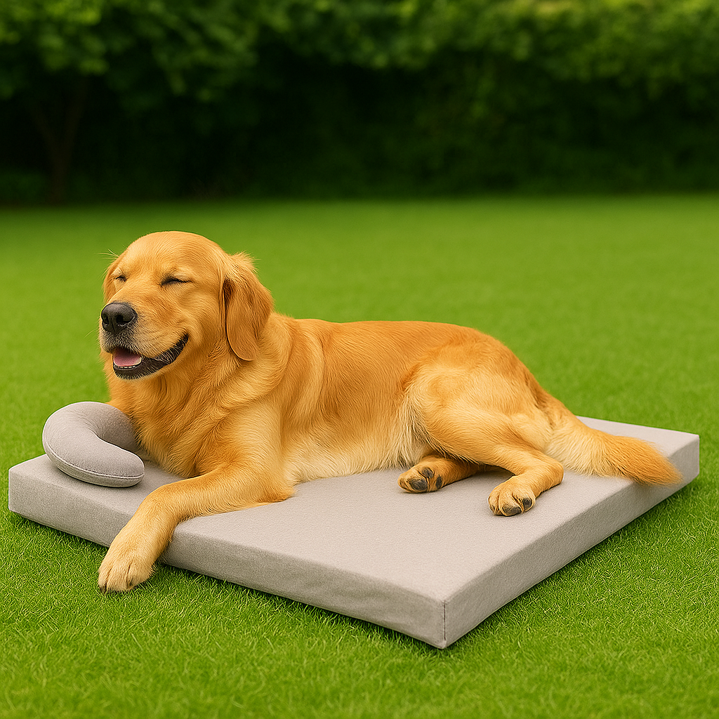 Verkoelend hondenbed met dubbelzijdig zomerontwerp